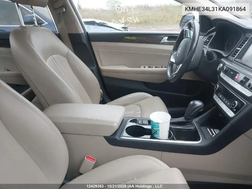 KMHE34L31KA091864 2019 Hyundai Sonata Hybrid Ultimate