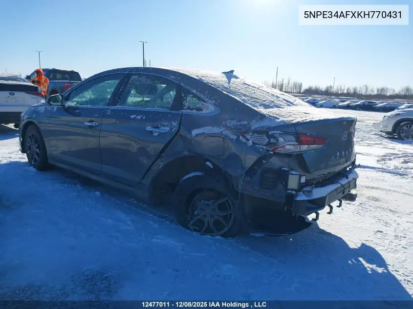 5NPE34AFXKH770431 2019 Hyundai Sonata Preferred