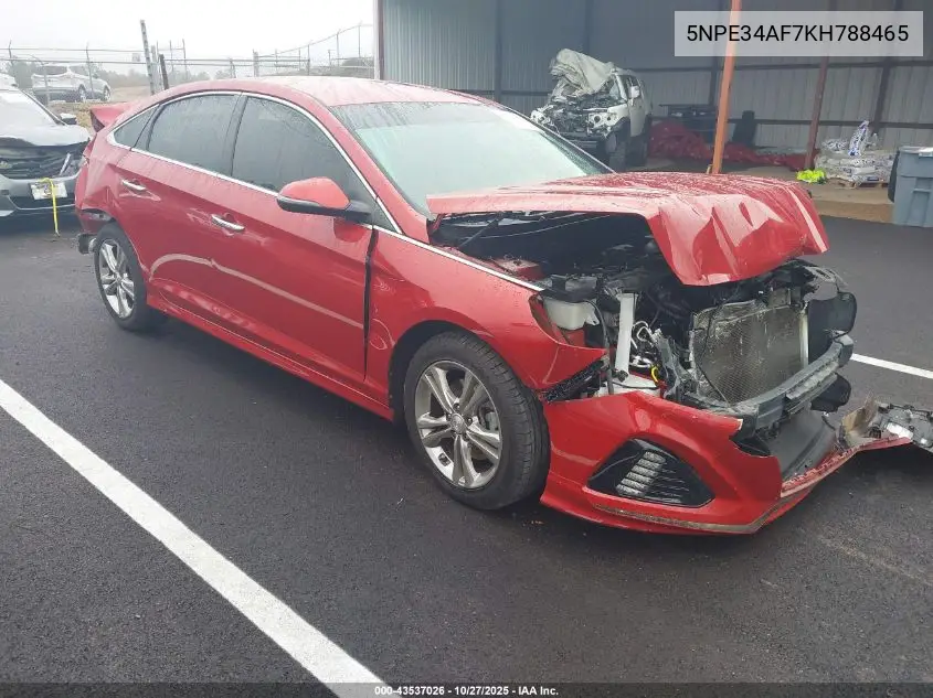 5NPE34AF7KH788465 2019 Hyundai Sonata Sel