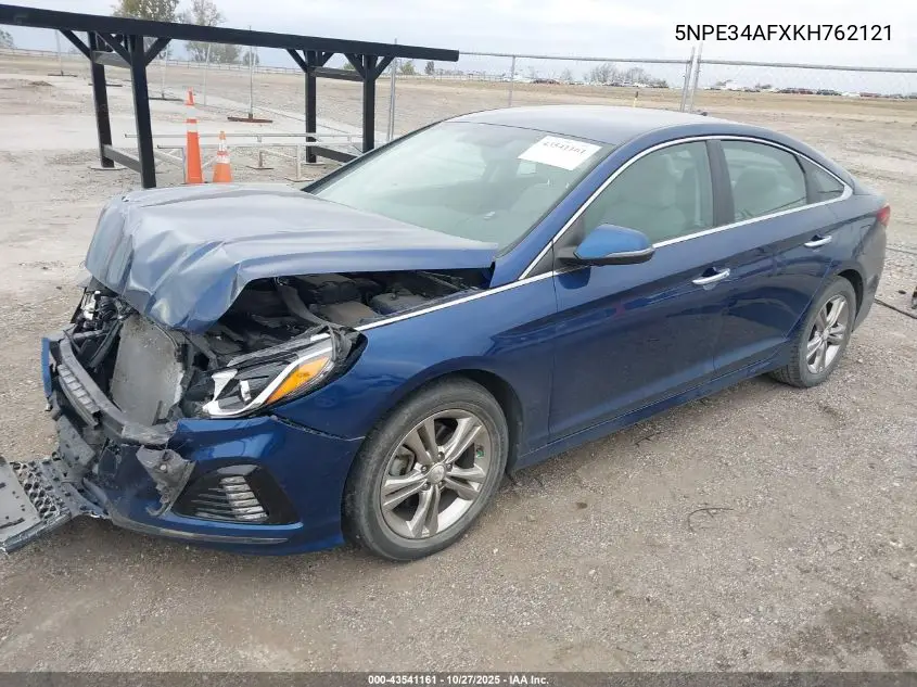 5NPE34AFXKH762121 2019 Hyundai Sonata Sel