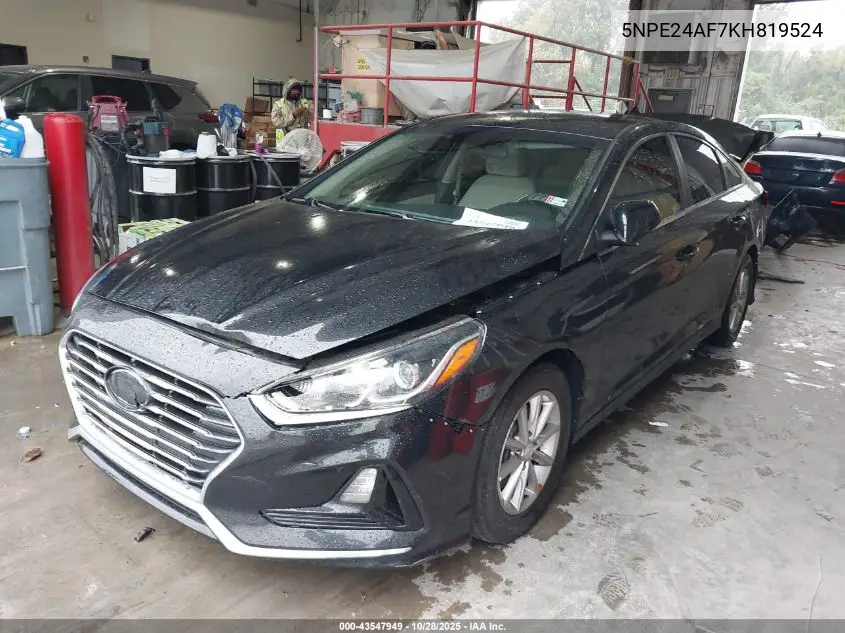 5NPE24AF7KH819524 2019 Hyundai Sonata Se