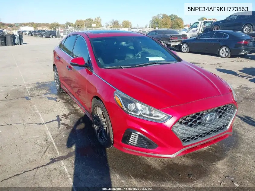5NPE34AF9KH773563 2019 Hyundai Sonata Sport