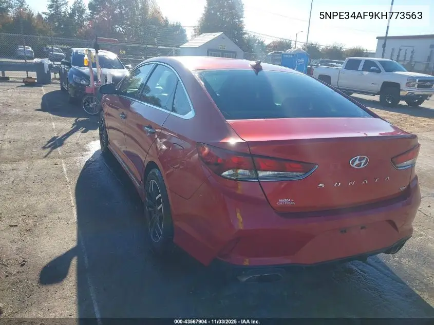 5NPE34AF9KH773563 2019 Hyundai Sonata Sport