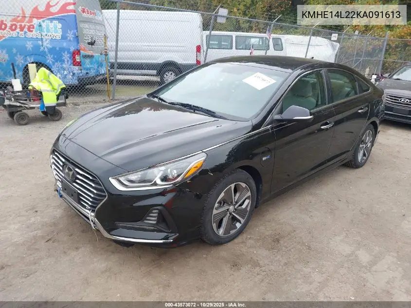 KMHE14L22KA091613 2019 Hyundai Sonata Plug-In Hybrid