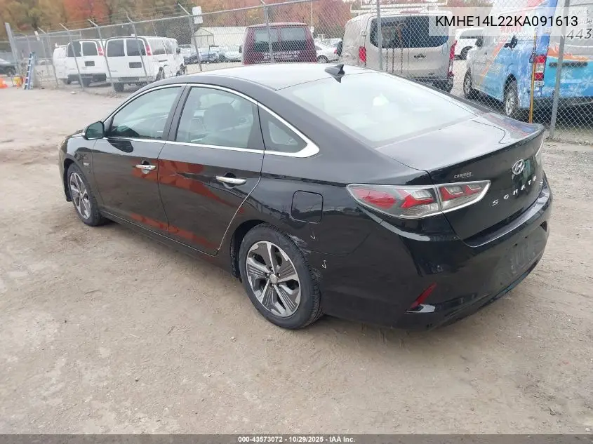 KMHE14L22KA091613 2019 Hyundai Sonata Plug-In Hybrid