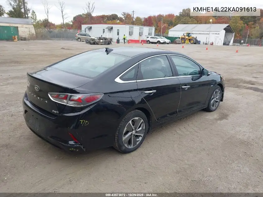 KMHE14L22KA091613 2019 Hyundai Sonata Plug-In Hybrid