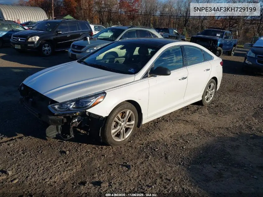 5NPE34AF3KH729199 2019 Hyundai Sonata Limited