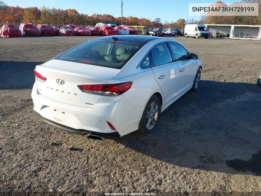 5NPE34AF3KH729199 2019 Hyundai Sonata Limited