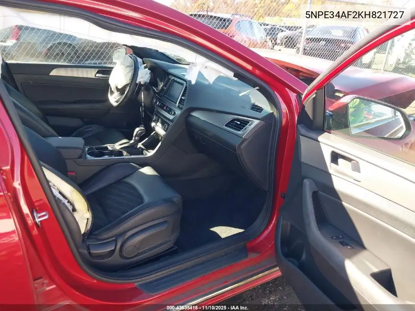 5NPE34AF2KH821727 2019 Hyundai Sonata Sport