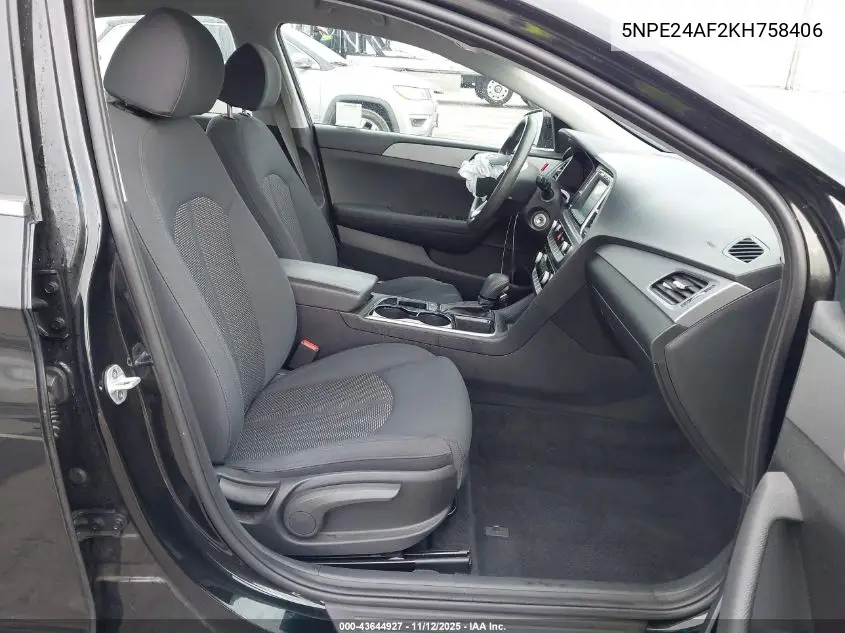 5NPE24AF2KH758406 2019 Hyundai Sonata Se