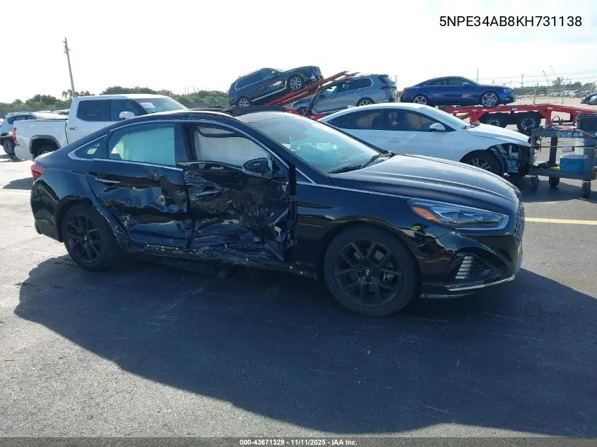 5NPE34AB8KH731138 2019 Hyundai Sonata Limited 2.0T