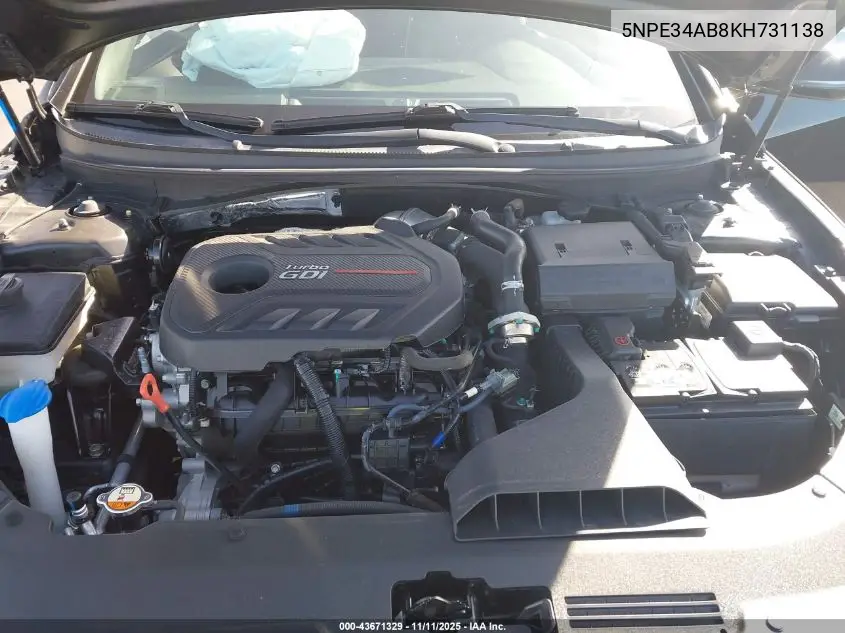 5NPE34AB8KH731138 2019 Hyundai Sonata Limited 2.0T
