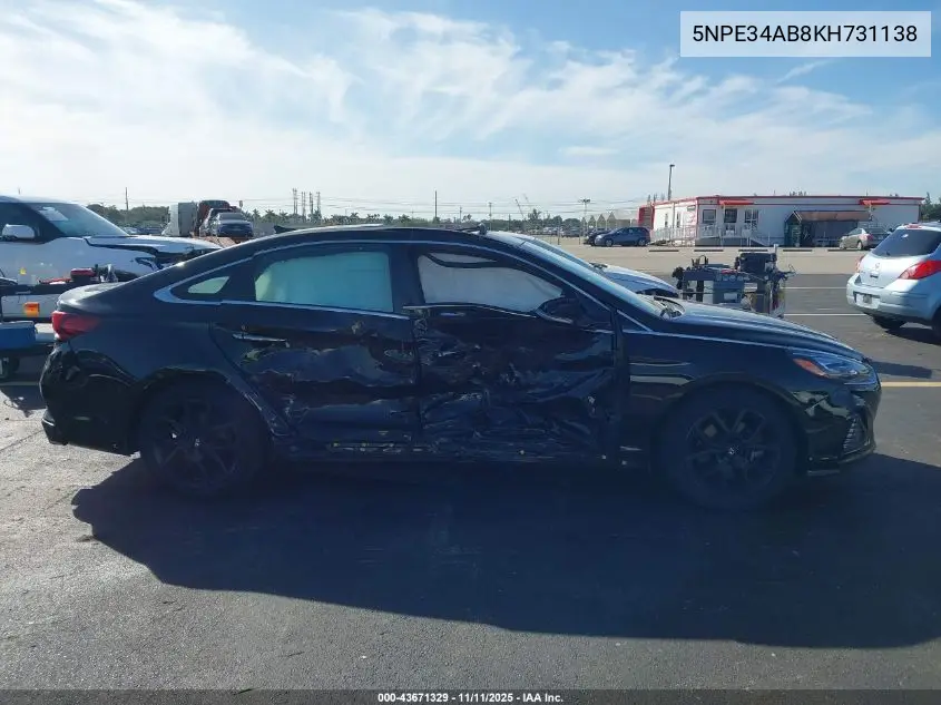 5NPE34AB8KH731138 2019 Hyundai Sonata Limited 2.0T