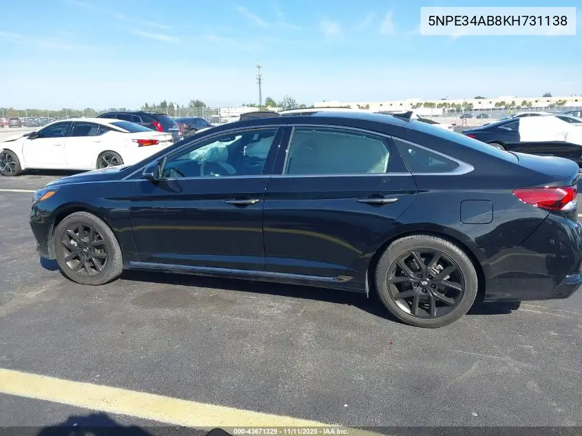 5NPE34AB8KH731138 2019 Hyundai Sonata Limited 2.0T