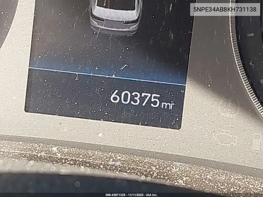 5NPE34AB8KH731138 2019 Hyundai Sonata Limited 2.0T
