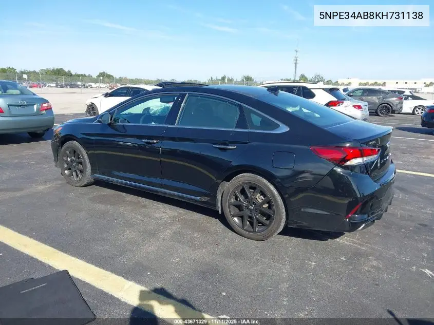 5NPE34AB8KH731138 2019 Hyundai Sonata Limited 2.0T