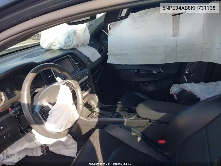 5NPE34AB8KH731138 2019 Hyundai Sonata Limited 2.0T