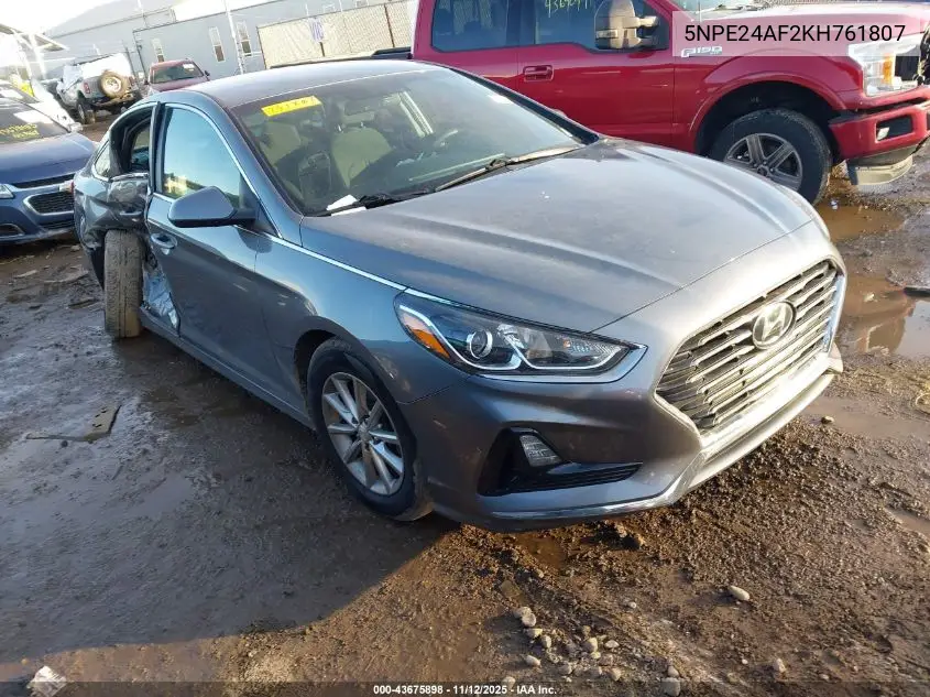 5NPE24AF2KH761807 2019 Hyundai Sonata Se