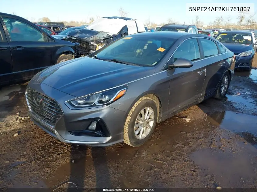 5NPE24AF2KH761807 2019 Hyundai Sonata Se