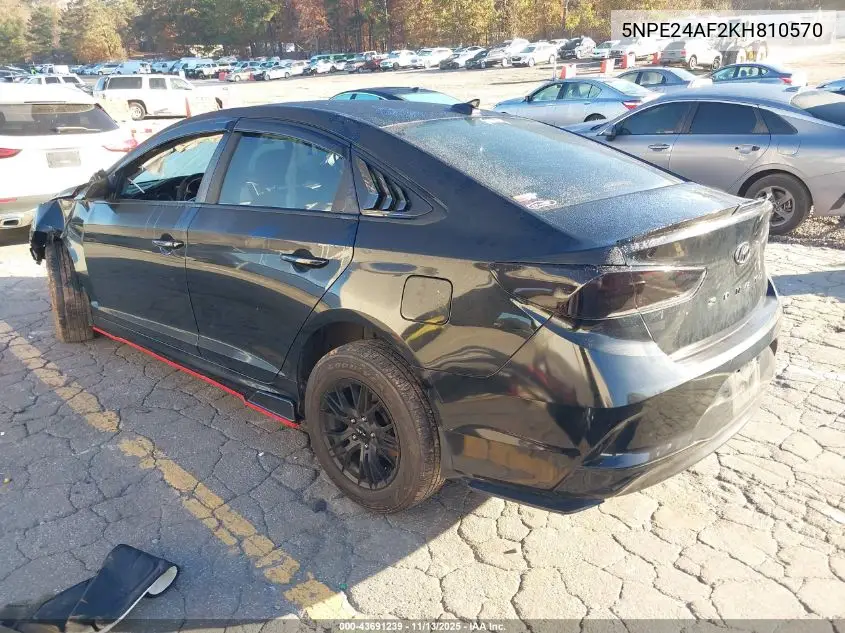 5NPE24AF2KH810570 2019 Hyundai Sonata Se