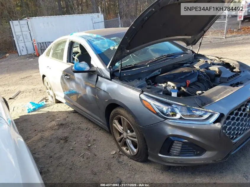 5NPE34AF1KH784492 2019 Hyundai Sonata Sel