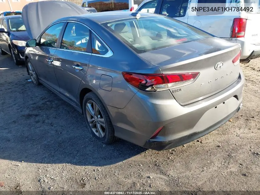 5NPE34AF1KH784492 2019 Hyundai Sonata Sel