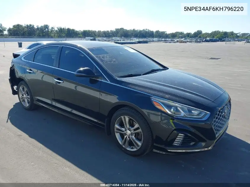 5NPE34AF6KH796220 2019 Hyundai Sonata Sel