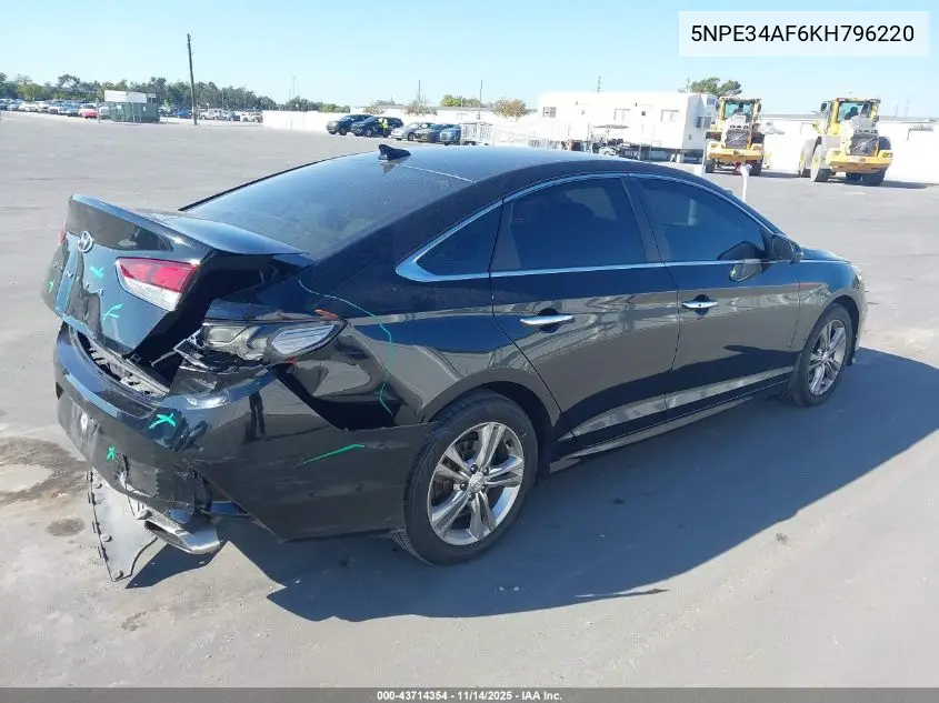 5NPE34AF6KH796220 2019 Hyundai Sonata Sel