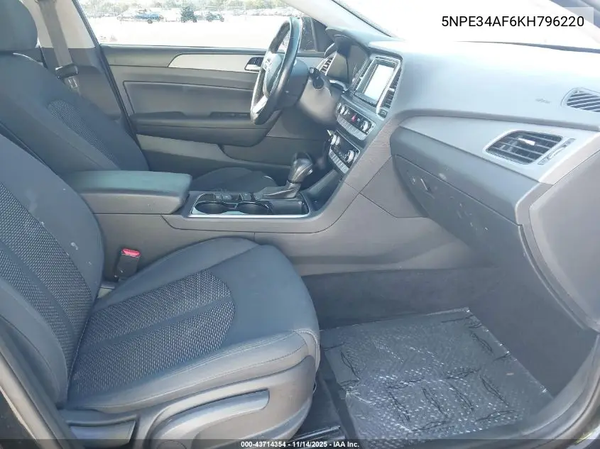 5NPE34AF6KH796220 2019 Hyundai Sonata Sel