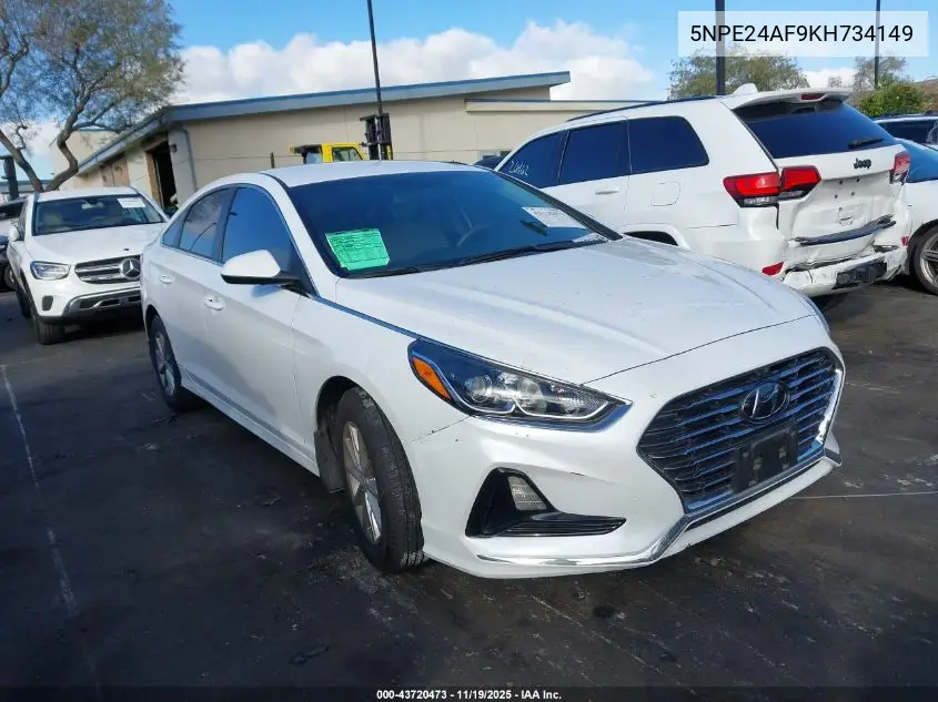 5NPE24AF9KH734149 2019 Hyundai Sonata Se