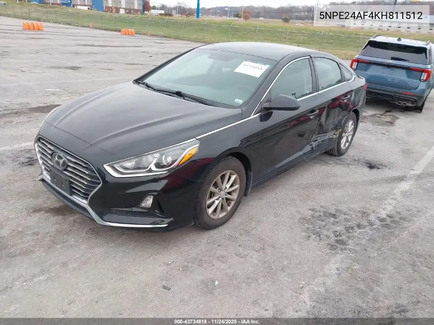 5NPE24AF4KH811512 2019 Hyundai Sonata Se