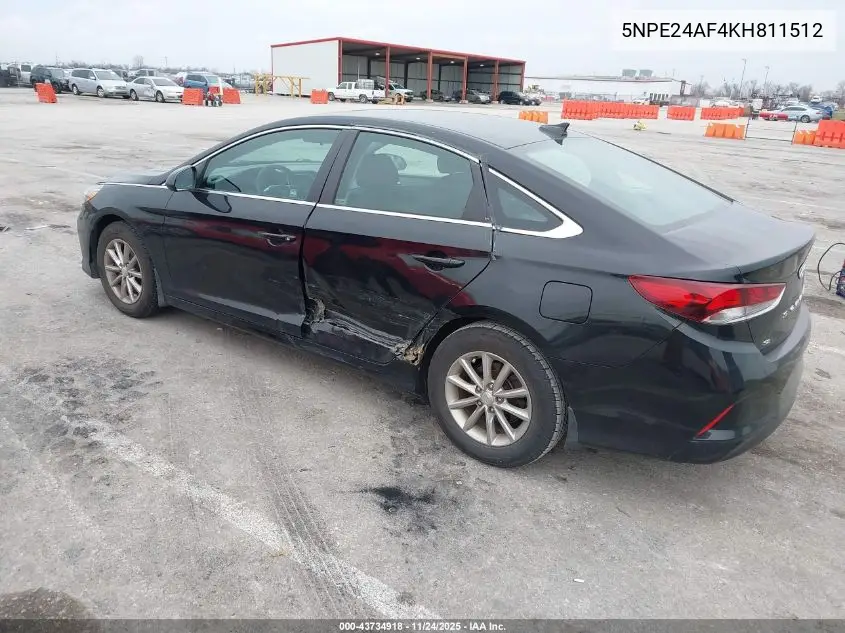 5NPE24AF4KH811512 2019 Hyundai Sonata Se