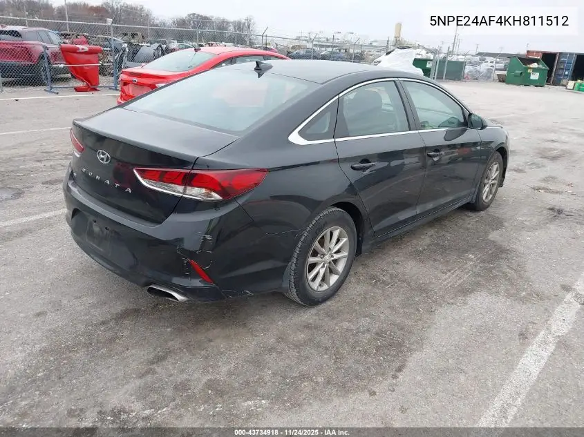 5NPE24AF4KH811512 2019 Hyundai Sonata Se