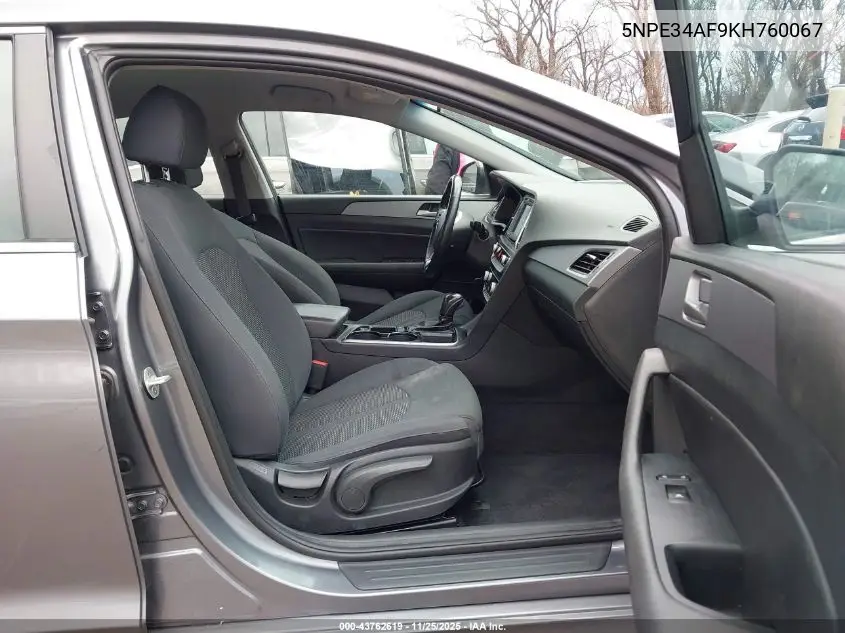 5NPE34AF9KH760067 2019 Hyundai Sonata Sel