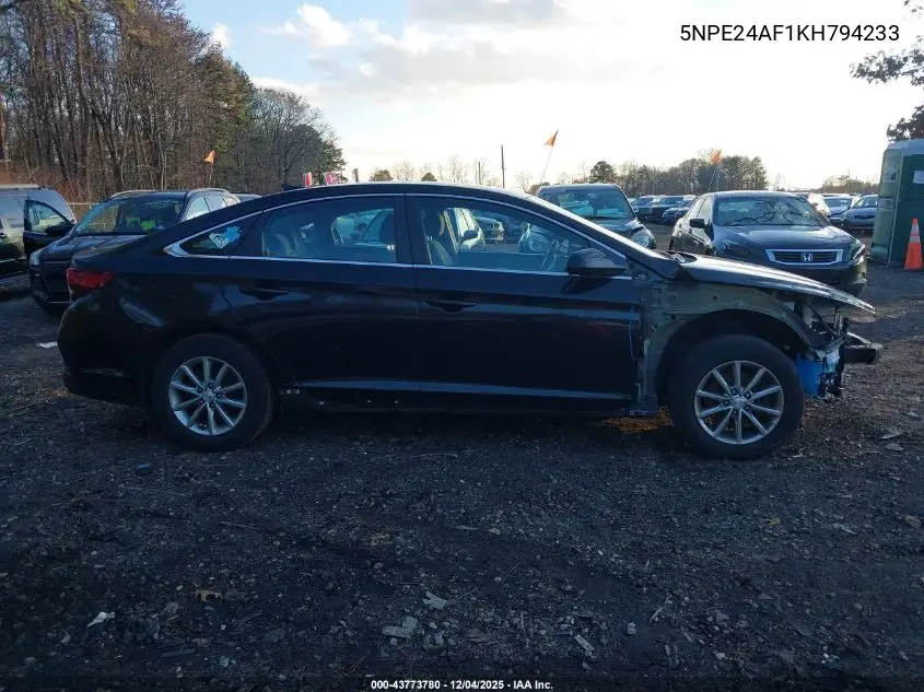 5NPE24AF1KH794233 2019 Hyundai Sonata Se