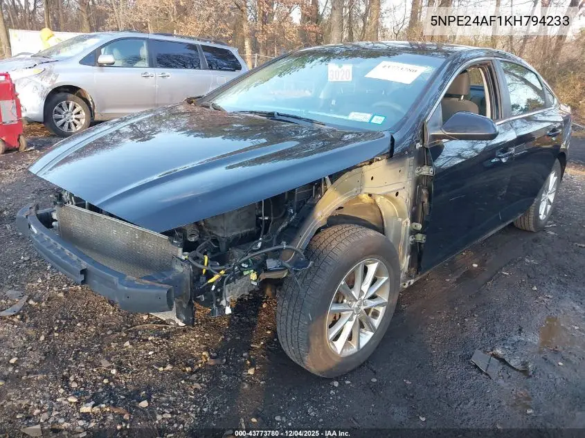 5NPE24AF1KH794233 2019 Hyundai Sonata Se