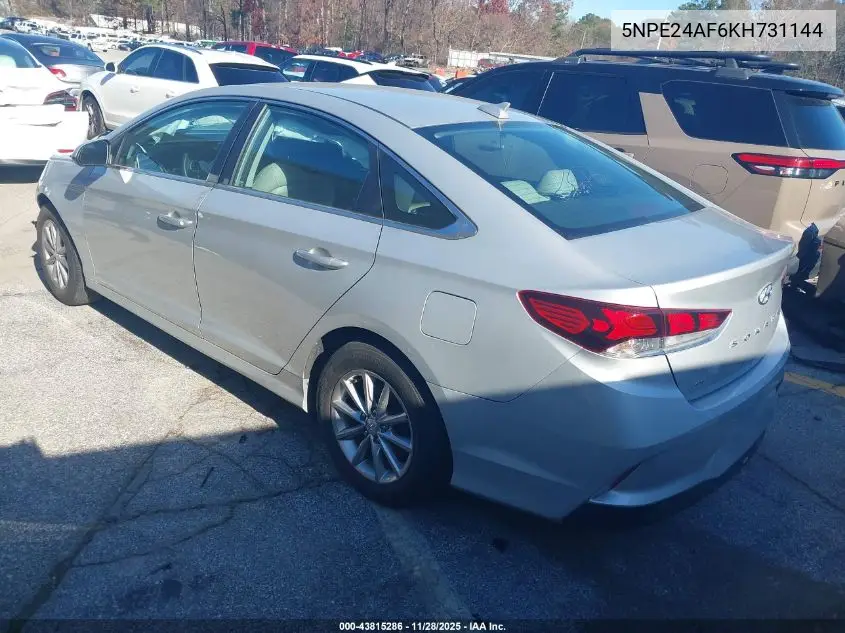 5NPE24AF6KH731144 2019 Hyundai Sonata Se