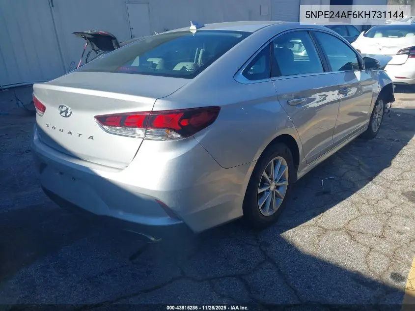 5NPE24AF6KH731144 2019 Hyundai Sonata Se