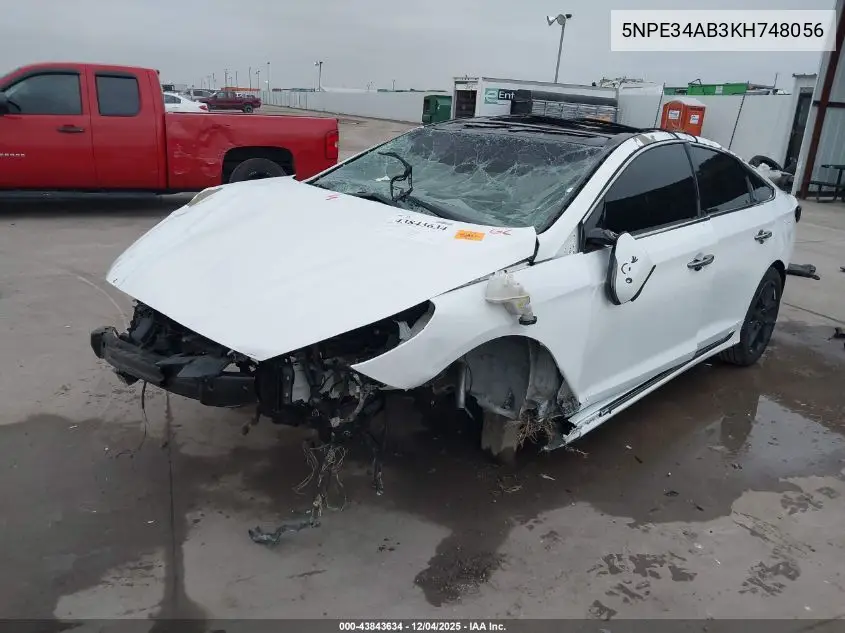 5NPE34AB3KH748056 2019 Hyundai Sonata Limited 2.0T