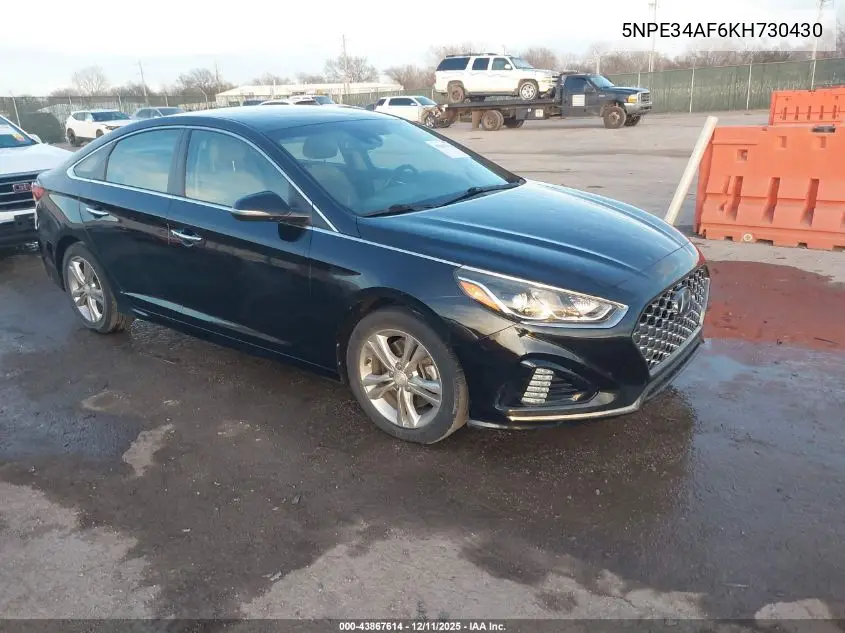 5NPE34AF6KH730430 2019 Hyundai Sonata Sel