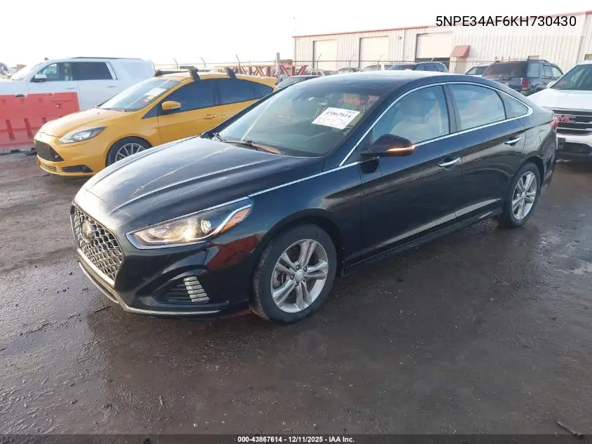5NPE34AF6KH730430 2019 Hyundai Sonata Sel