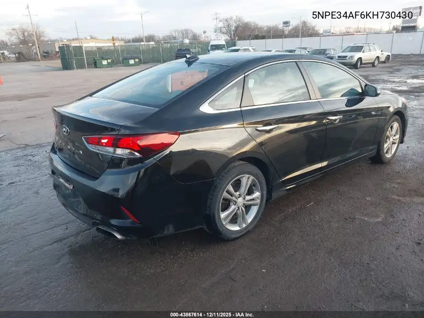 5NPE34AF6KH730430 2019 Hyundai Sonata Sel
