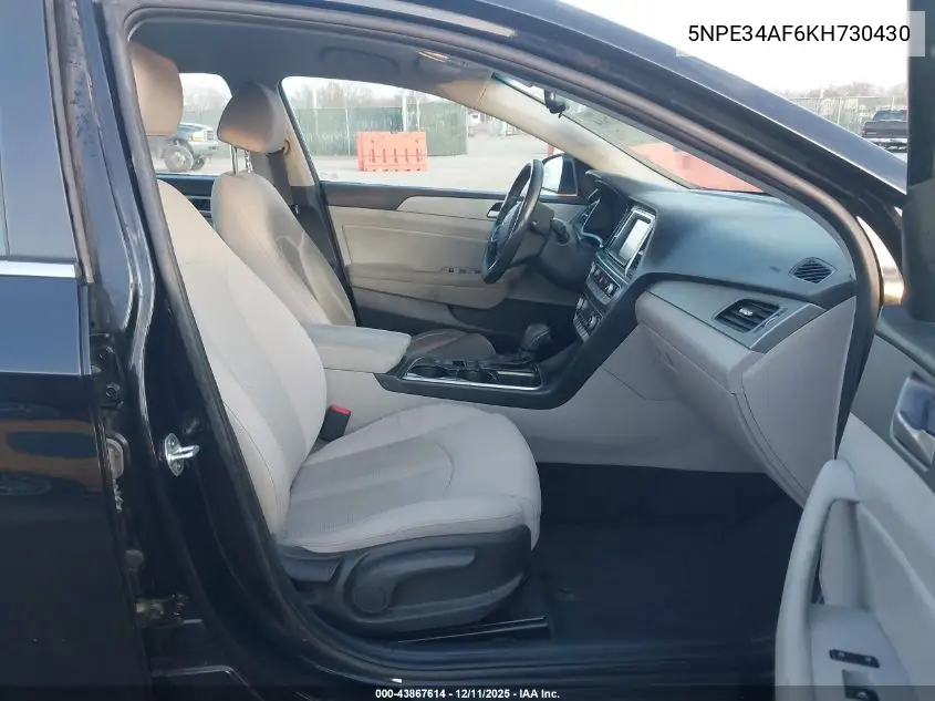 5NPE34AF6KH730430 2019 Hyundai Sonata Sel