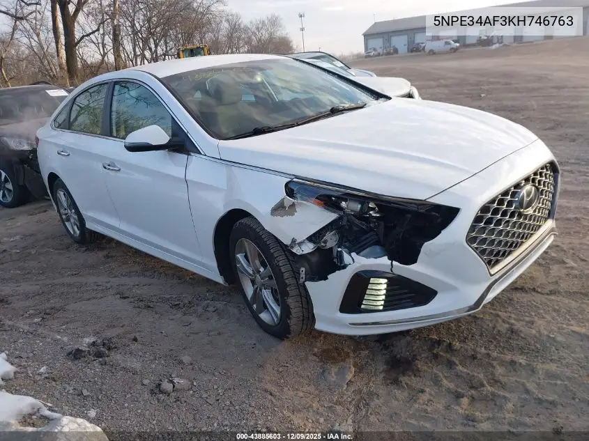 5NPE34AF3KH746763 2019 Hyundai Sonata Sel