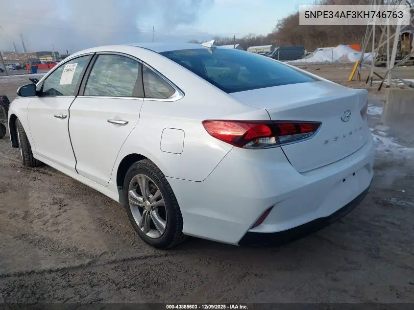 5NPE34AF3KH746763 2019 Hyundai Sonata Sel