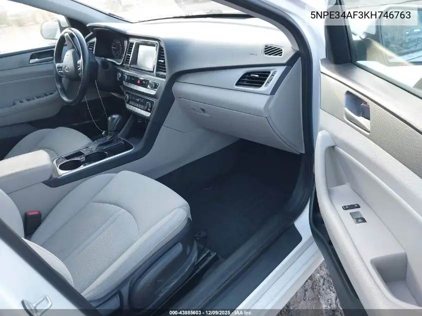 5NPE34AF3KH746763 2019 Hyundai Sonata Sel