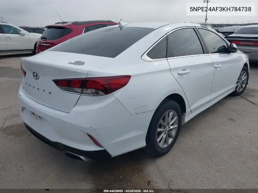 5NPE24AF3KH784738 2019 Hyundai Sonata Se