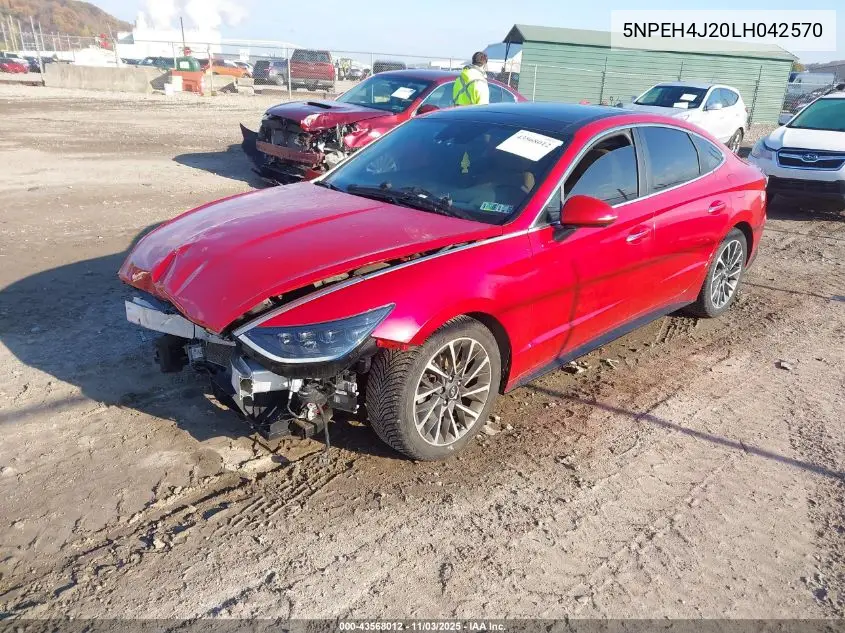 5NPEH4J20LH042570 2020 Hyundai Sonata Limited