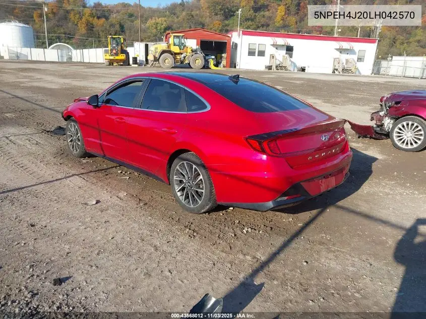 5NPEH4J20LH042570 2020 Hyundai Sonata Limited