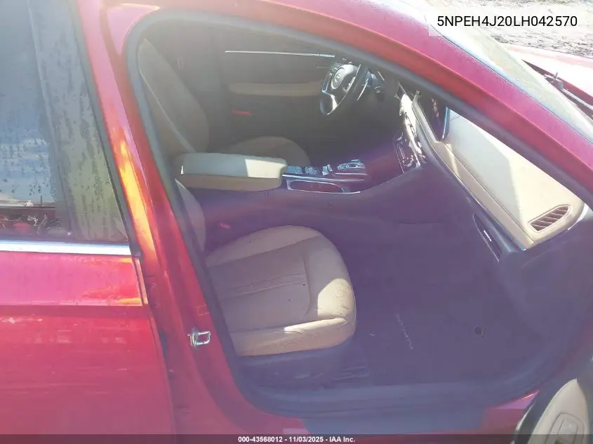 5NPEH4J20LH042570 2020 Hyundai Sonata Limited